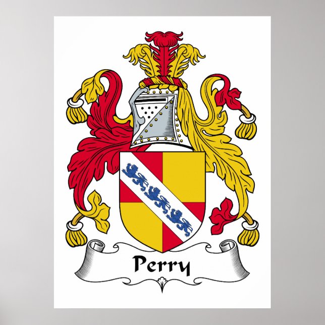 Perry Family Crest Poster (Front)