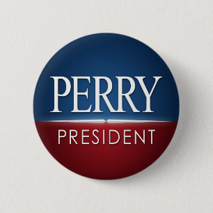 Perry for President 6 Cm Round Badge
