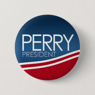 Perry for President 6 Cm Round Badge