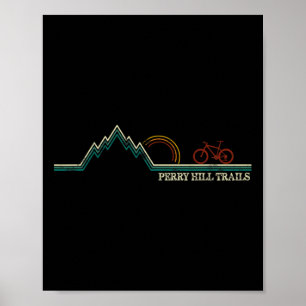 Perry Hill Waterbury, Vermont Mountain Biking  Poster