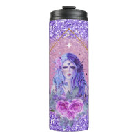 Persephone goddess art by Renee Thermal Tumbler