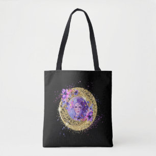 Persephone goddess with moon by Renee  Tote Bag