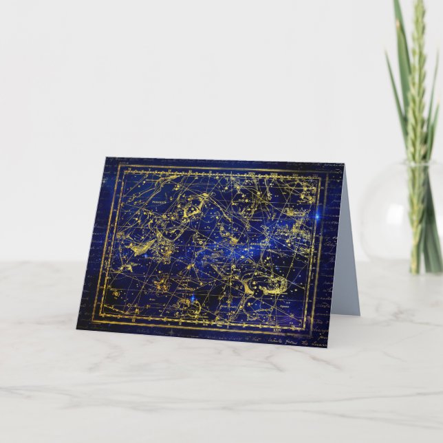 perseus and andromeda constellation greeting card (Front)