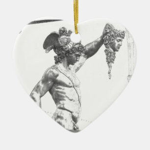 Perseus with the Head of Medusa Ceramic Tree Decoration