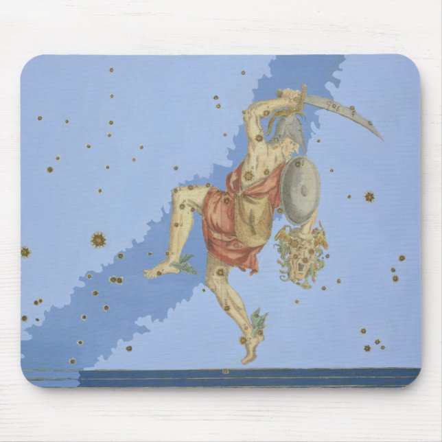 Perseus with the head of Medusa, from 'Uranometria Mouse Pad (Front)