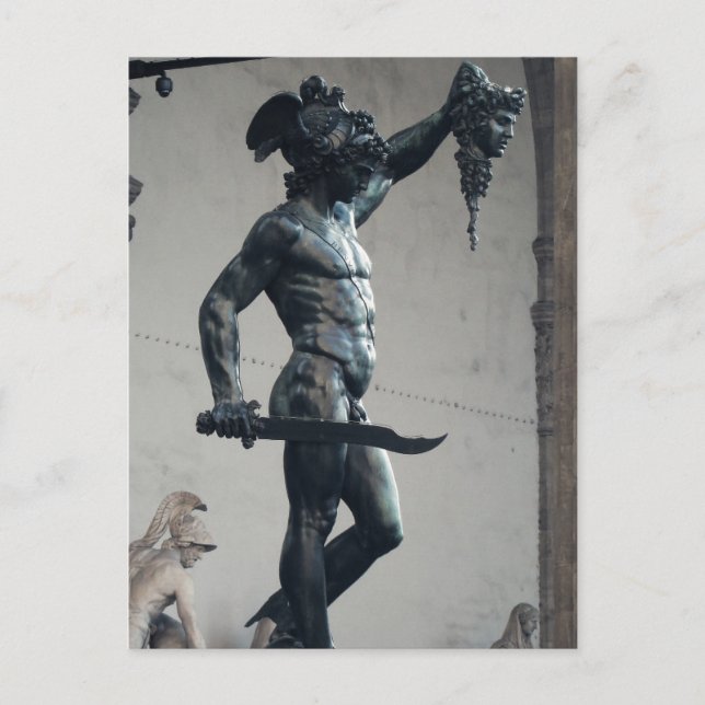 Perseus With The Head Of Medusa Postcard (Front)