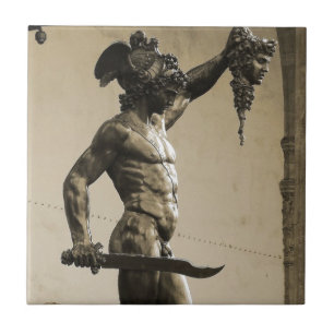 Perseus with the head of Medusa Tile