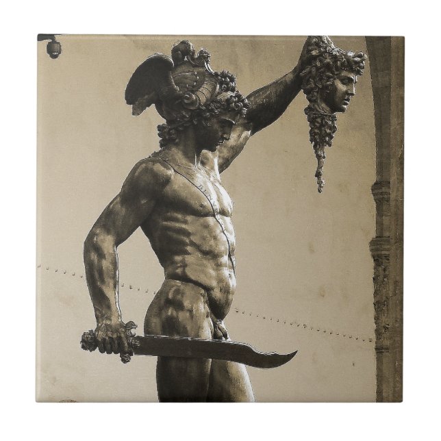 Perseus with the head of Medusa Tile (Front)