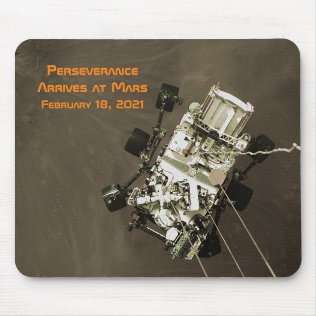 Perseverance Arrives at Mars Mouse Pad (Front)