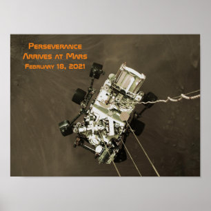 Perseverance Arrives at Mars Poster