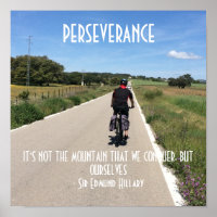 Perseverance Biking Motivational Quote