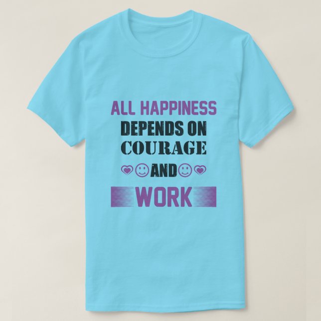 Perseverance, Bravery,Dreams,Courage,Determination T-Shirt (Design Front)