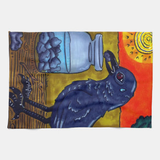 Perseverance Crow Tea Towel