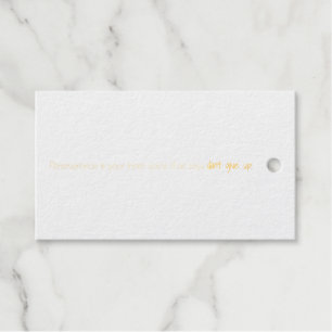 Perseverance Foil Gift Tag