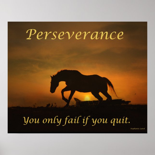 Perseverance Horse Poster (Front)