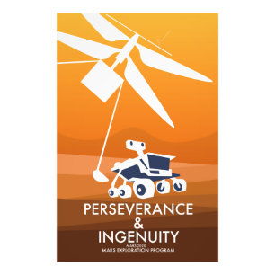 Perseverance & Ingenuity Mars 2020 Photo Print