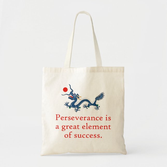Perseverance Is A Great Element Of Success - Perse Tote Bag (Front)