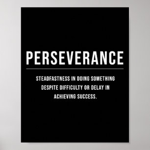 Perseverance Motivational Entrepreneur Slogan Quot Poster