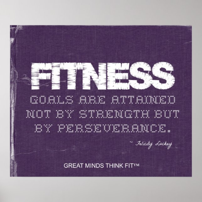 Perseverance Poster for Fitness Success (Front)