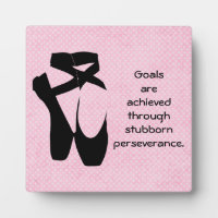 Perseverance Quote with Ballet Shoes