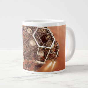 Perseverance Rover Firing Up Descent Stage Engines Large Coffee Mug