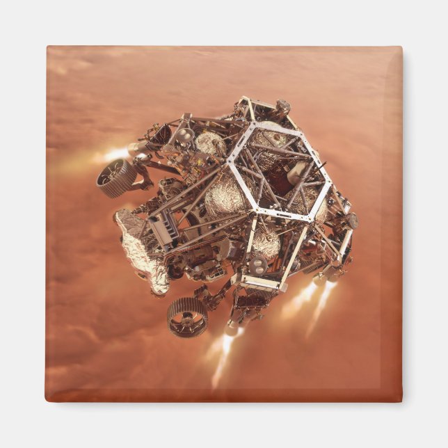 Perseverance Rover Firing Up Descent Stage Engines Magnet (Front)