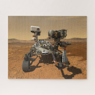 Perseverance Rover Operating On Surface Of Mars. Jigsaw Puzzle