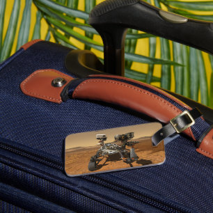 Perseverance Rover Operating On Surface Of Mars. Luggage Tag