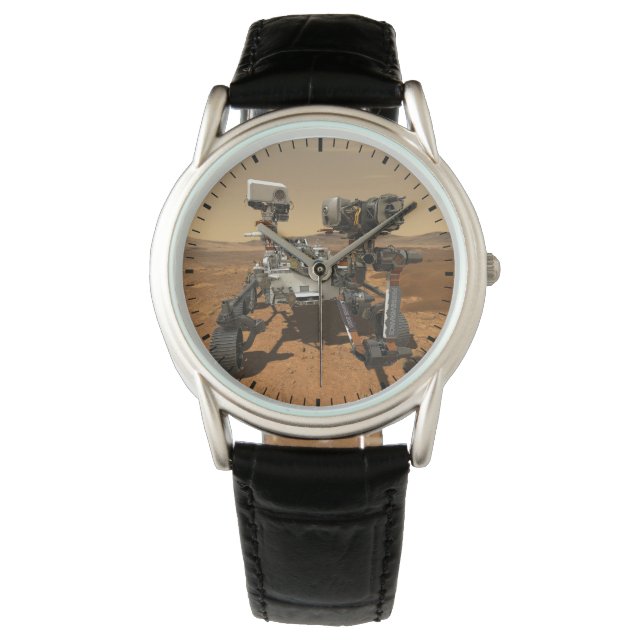 Perseverance Rover Operating On Surface Of Mars. Watch (Front)