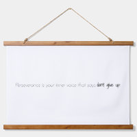 Perseverance Wood Topped Wall Tapestry