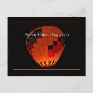Pershing Balloon Derby 2009 Postcard