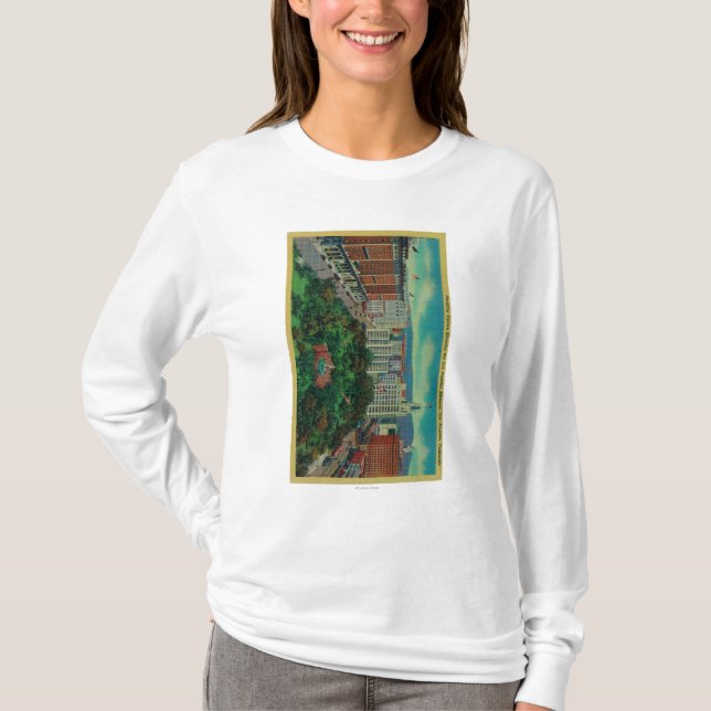 Pershing Square showing the Los Angeles T-Shirt (Front)