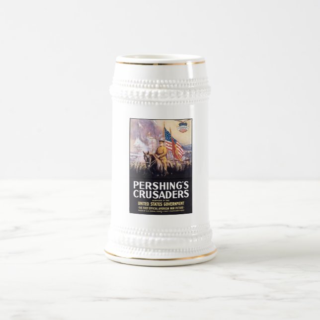 Pershing's Crusaders Beer Stein (Center)