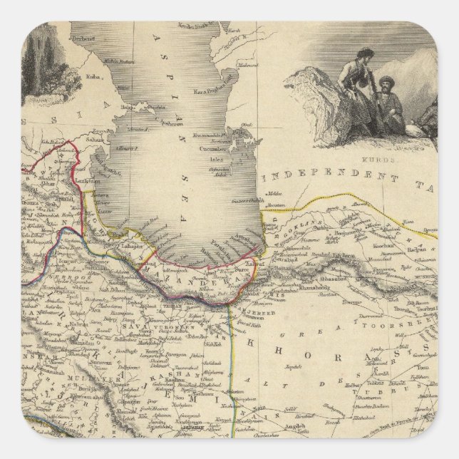 Persia 6 square sticker (Front)