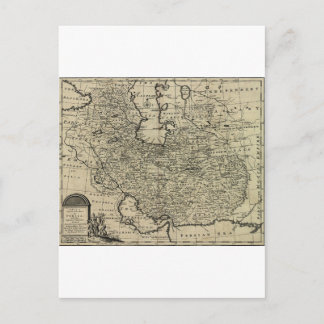 Persia Ancient Map 1747 Postcard