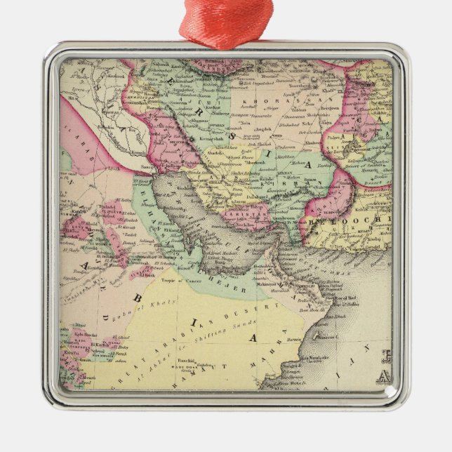 Persia Arabia Metal Tree Decoration (Front)