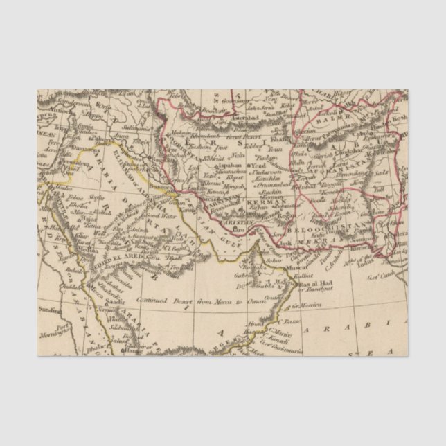 Persia, Arabia Tissue Paper (Front)
