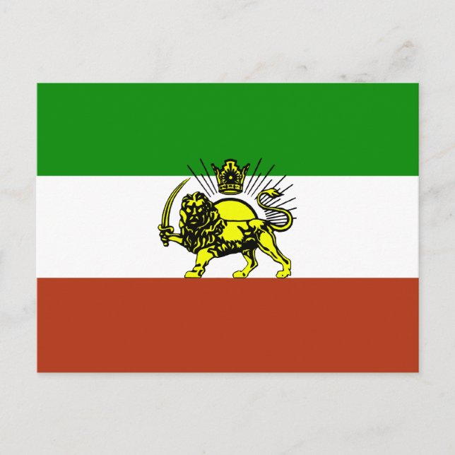 Persia Flag Postcard (Front)