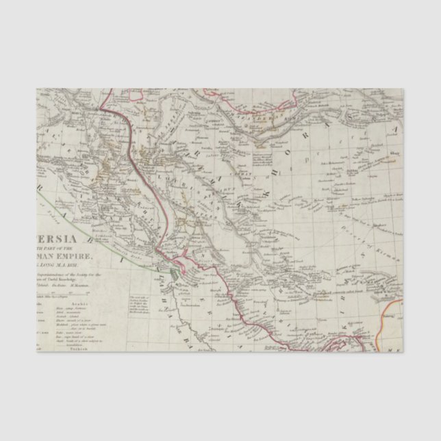 Persia, Ottoman Empire Tissue Paper (Front)