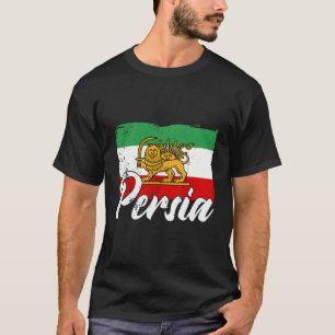 Persian Ancient Flags Iran Asia Farsi Iranian Art T-Shirt