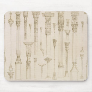 Persian and Turkish wooden column designs, from 'A Mouse Pad