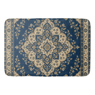 Persian Bath Mat Vintage Oriental Rug Style