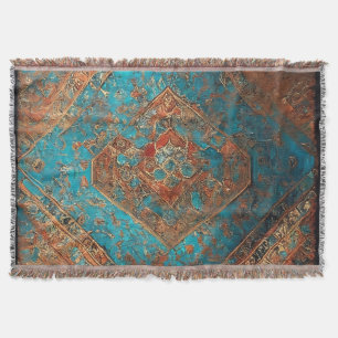 Persian Beautiful Old Pattern Popular Collection Throw Blanket
