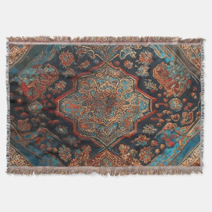 Persian Beautiful Old Pattern Trendy Collection Throw Blanket