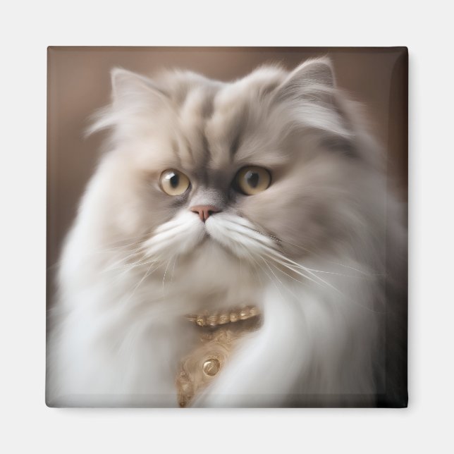 Persian Beauty Cat Magnet (Front)