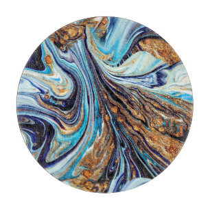 Persian Blue Agate: Oriental Luxurious Texture Cutting Board