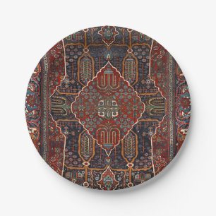 Persian Burnt Orange Rust Red  Paper Plate
