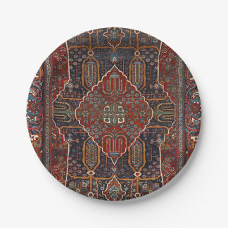 Persian Burnt Orange Rust Red Paper Plate