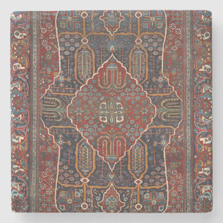Persian Burnt Orange Rust Red  Stone Coaster