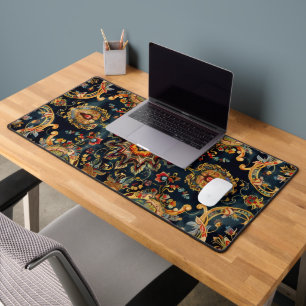 Persian Carpet Classic Dark Pattern Desk Mat